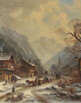 Anton Doll - Winterliches Gebirgsdorf