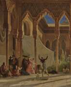 Вильгельм Гейл. Wilhelm Gail - Tanz im Löwenhof der Alhambra in Granada 
