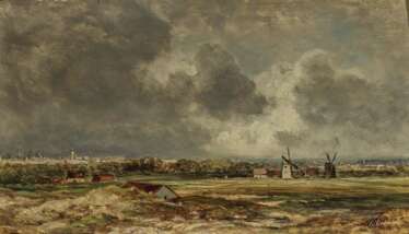Eduard Schleich d. Ä. - Holländische Landschaft 