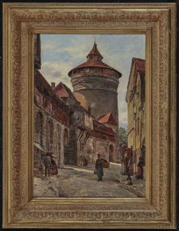 August Fischer - Die Burg in Nürnberg mit dem Sinwellturm - фото 3