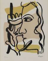 Fernand Léger - Profil à la Fleur. Two Women. 1948 