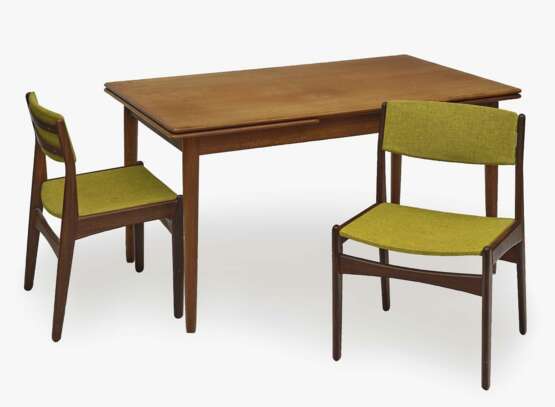Tisch und sechs Stühle Dänemark, um 1960, Frem Röjle, wohl Hans Olsen - photo 1