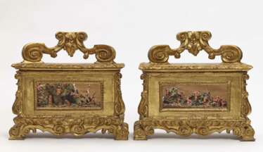 Paar Schaukästchen Süditalien, 18. Jahrhundert