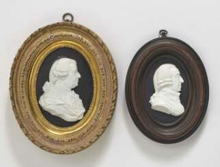 Zwei Porträtmedaillons Adam Smith bzw. eines unbekannten Adeligen Schottland, nach James Tassie (1735 - 1799) 
