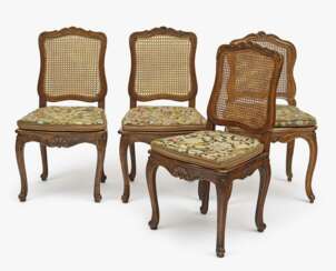 Vier Stühle Deutsch und Frankreich, 18./19. Jahrhundert