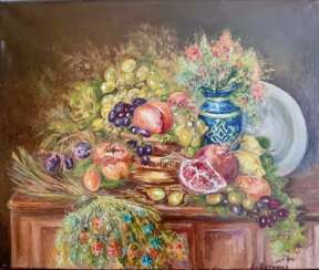 Авторская картина "Натюрморт с фруктами"