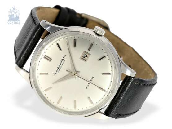 Armbanduhr: elegante, klassische IWC "Automatik-Date" in Edelstahl, Schaffhausen 1952 - photo 1