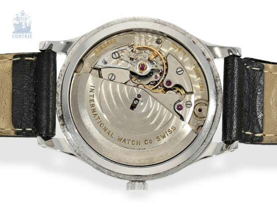 Armbanduhr: elegante, klassische IWC "Automatik-Date" in Edelstahl, Schaffhausen 1952 - Foto 2