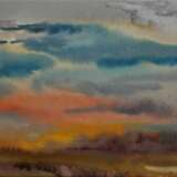Design Painting “Sunset”, Paper, Watercolor, Contemporary art, Landscape painting, 2008 - photo 1