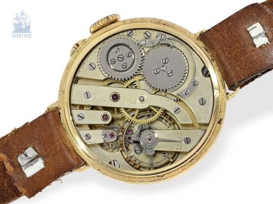 Armbanduhr: äußerst seltene, frühe Herrenarmbanduhr um 1920, L. Leroy & Cie, Horlogers de la Marine, 7 Bd de la Madeleine, Paris, No.10387 - фото 2