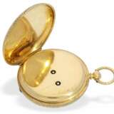 Taschenuhr: exquisite englische Gold/Emaille-Taschenuhr von sehr feiner Qualität, London 1865 - photo 2