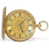 Taschenuhr: exquisite englische Gold/Emaille-Taschenuhr von sehr feiner Qualität, London 1865 - photo 3