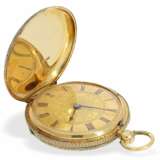 Taschenuhr: exquisite englische Gold/Emaille-Taschenuhr von sehr feiner Qualität, London 1865 - photo 4