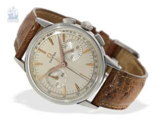 Armbanduhr: außergewöhnlich schöner Omega Stahlchronograph, Ref.2278, ca.1960