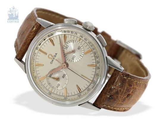 Armbanduhr: außergewöhnlich schöner Omega Stahlchronograph, Ref.2278, ca.1960 - фото 1