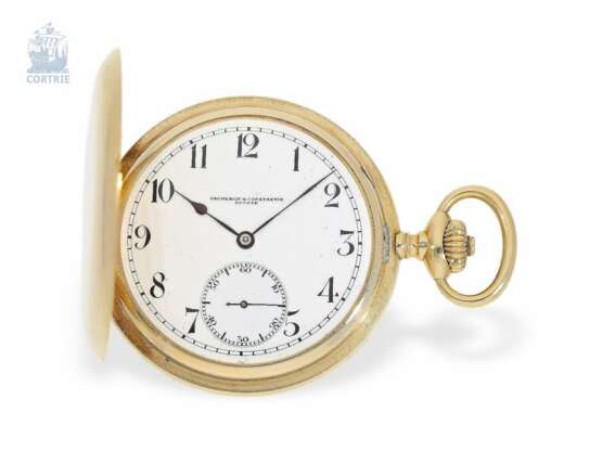 Taschenuhr: hochfeine Goldsavonnette, Ankerchronometer Vacheron & Constantin No.371092, Genf ca.1915 - photo 1