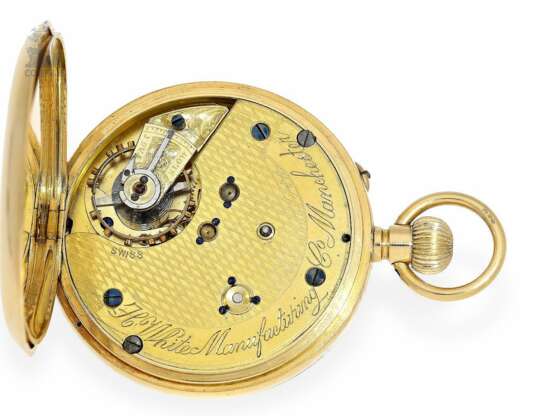 Taschenuhr: englische Beobachtungsuhr mit Zentralsekunde, H. White Manchester, Chronometermacher, Admiralty Watchmaker, 1889 - фото 2