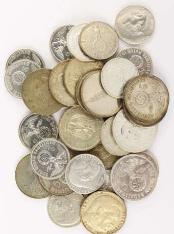 Konvolut Silbermünzen: - photo 1