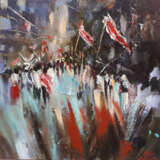 Painting “Minsk 2020”, Canvas, Oil paint, Expressionist, 2020 - photo 1