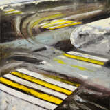 Design Painting “The rhythms of the road”, Canvas, Oil paint, Abstract Expressionist, Landscape painting, 2020 - photo 1