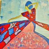 Painting “Goddess”, Canvas, Acrylic paint, Primitivism, Fantasy, 2015 - photo 1