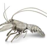 A SILVERED-METAL MODEL OF A LOBSTER - фото 3