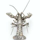 A SILVERED-METAL MODEL OF A LOBSTER - photo 4