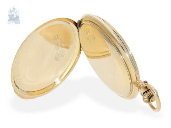 Taschenuhr: A. Lange & Söhne Glashütte Goldsavonnette mit goldener Uhrenkette, Originalbox und Originalpapieren, ca. 1925 - фото 8