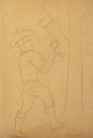 Diego Rivera. Talador de Arboles 1930-40 ca. - Foto 1
