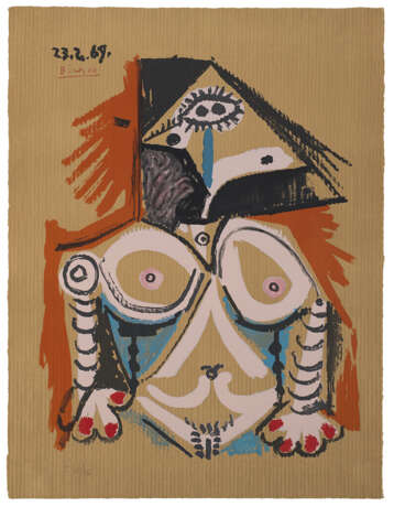 Pablo (after) Picasso. Portrait Imaginaire 1969 - Foto 1