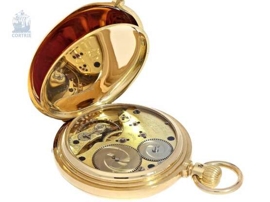 Taschenuhr: schweres hochfeines A. Lange & Söhne Ankerchronometer mit Patentrücker, Glashütte 1883, mit Stammbuchauszug - photo 5