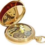 Taschenuhr: schweres hochfeines A. Lange & Söhne Ankerchronometer mit Patentrücker, Glashütte 1883, mit Stammbuchauszug - Foto 5