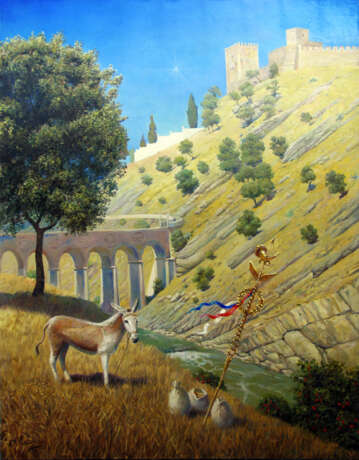 Peinture «Burro dourado. Âne d&#39;or.», Toile, Peinture à l'huile, Réalisme, Mythologique, Russie, 2008 - photo 1