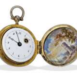 Anhängeuhr: sehr seltene Wiener Emailleuhr in Kugelform, ca. 1830 - photo 4