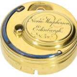 Taschenuhr: ausgesprochen schöne, ganz frühe schottische Repoussé-Doppelgehäuse-Spindeluhr in 22K Gold, bedeutender Uhrmacher, Norman Macpherson Edinburgh, 1736 - photo 6
