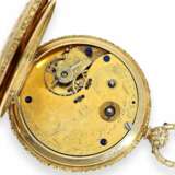 Taschenuhr: seltene, frühe Taschenuhr mit Duplexhemmung und springender Sekunde, J. R. Losada London No.1411, "Watchmaker to the Spanish Royal Family" , Hallmarks London 1848 - Foto 5