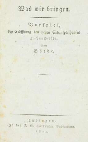 Goethe, J.W.v. - photo 1