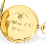 Taschenuhr: ultra flache, sehr seltene Frackuhr mit Minutenrepetition, Henry Moser, Kaliber Audemars Piguet No.13954, um 1905 - фото 4