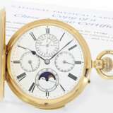 Taschenuhr: bedeutendes englisches KEW-Observatoriumschronometer mit ewigem, astronomischen Kalender und Minutenrepetition, Smith & Son London No.14782, 1886 - фото 1