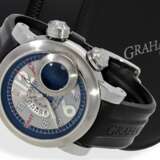 Armbanduhr: Graham "Swordfish Grillo GMT Alarm" Ref. 2SWASGMT in Edelstahl, Originalbox, Originalpapiere, Neupreis ca.9.000€ - Foto 1