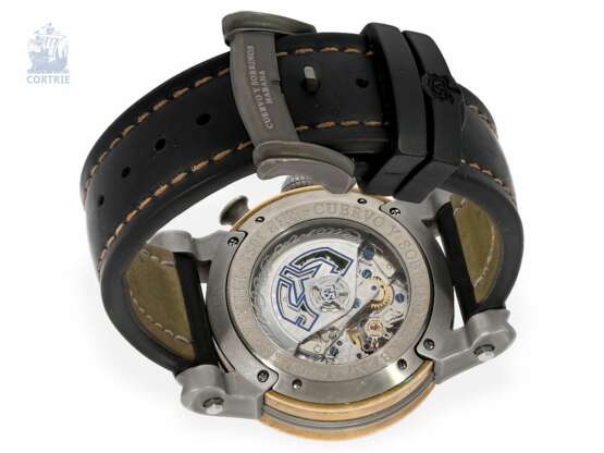 Armbanduhr: großer, außergewöhnlicher limitierter Chronograph, Cuervo y Sobrinos "Pirata", Ref. 3051.5 RLE mit Box & Papieren von 2011 - photo 9