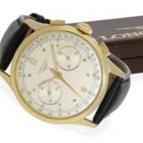 Armbanduhr: rarer Longines Chronograph, Ref.5967 "38mm-Jumbo-Size", mit Originalbox, ca.1950 - фото 1