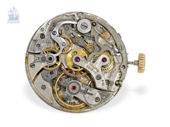 Armbanduhr: extrem seltenes Werk eines ganz frühen Patek Philippe Chronographen, vermutlich Ref.130, 30er Jahre - Foto 2