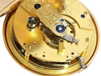 Taschenuhr: frühes, hochinteressantes irisches Taschenchronometer, James Scott Dublin No.276, "Longitudinal Watchmaker", 1806-1820