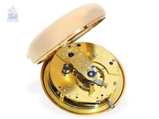 Taschenuhr: frühes, hochinteressantes irisches Taschenchronometer, James Scott Dublin No.276, "Longitudinal Watchmaker", 1806-1820 - photo 5
