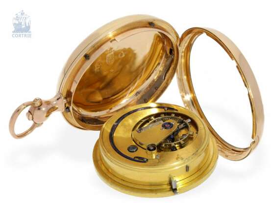 Taschenuhr: extrem seltenes englisches Arnold-Typ Chronometer von einem der bedeutendsten englischen Uhrmacher, William Anthony No.4355, London 1809 - Foto 2