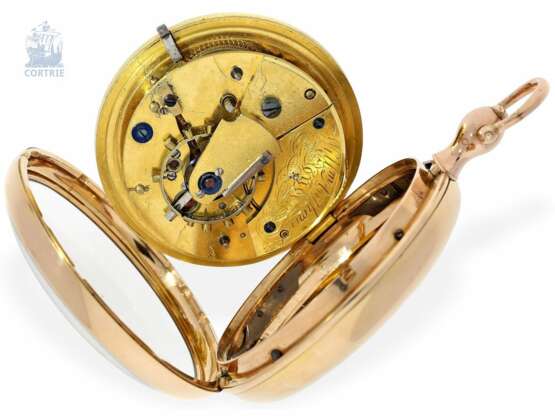 Taschenuhr: extrem seltenes englisches Arnold-Typ Chronometer von einem der bedeutendsten englischen Uhrmacher, William Anthony No.4355, London 1809 - photo 4