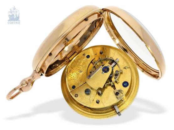 Taschenuhr: extrem seltenes englisches Arnold-Typ Chronometer von einem der bedeutendsten englischen Uhrmacher, William Anthony No.4355, London 1809 - photo 5