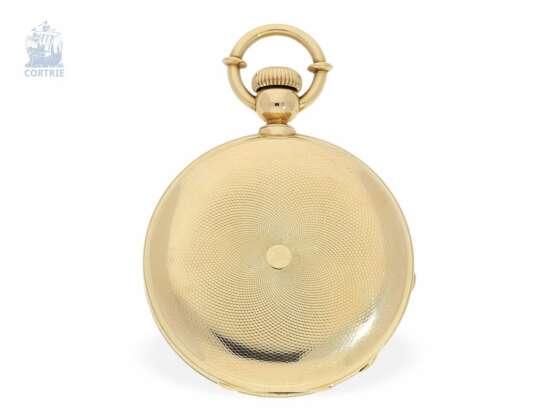 Taschenuhr: schweres und hochfeines Jules Jürgensen Copenhagen Taschenchronometer mit Chronometerhemmung und patentierter Bügel-Zeigerstellung, No.11484, ca.1875 - фото 4