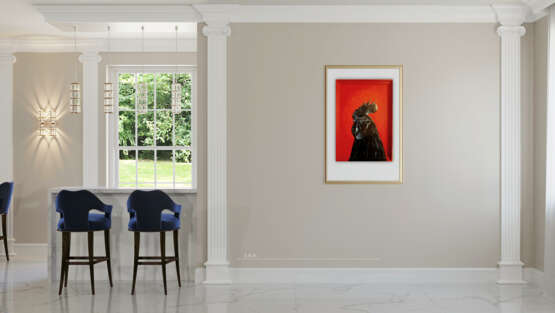 Portrait of a black Ayam Tseman. Linen Oil paint Conceptual art Genre art 2020 - photo 2
